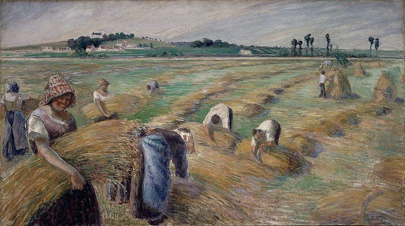 Camille Pissarro The Harvest Spain oil painting art